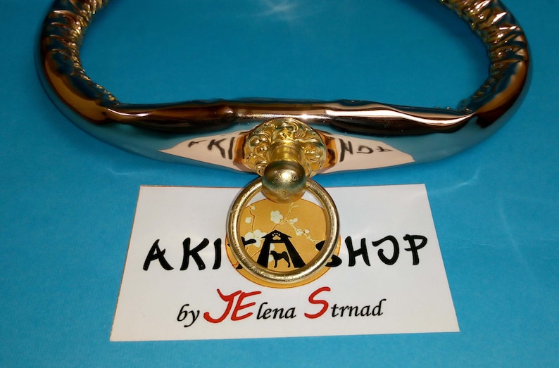 Akita Inu show COLLAR in Japanese style-reflective color