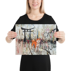 Akita Inu Poster - print of my painting