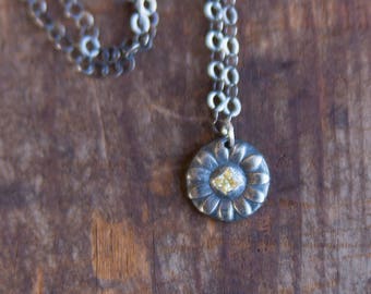 Silver Flower Necklace