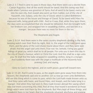 Luke 2, The Birth of Jesus, Download, Printable, Scripture Jesus' Birth, Nativity Story, Christmas Story