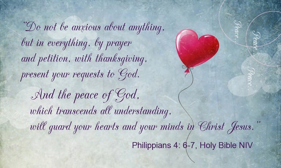 Bible Scripture Cards For Bible Study Memorization Encouragement Do Not Be Anxious Pack Of 10 Same Design