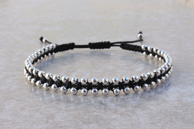 Dainty Rose Gold Beaded Bracelet for Women Handmade Etsy