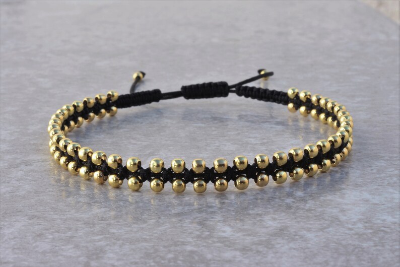 Dainty Rose Gold Beaded Bracelet for Women Handmade Etsy