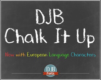 DJB Chalk It Up Font (Single User Commercial License)