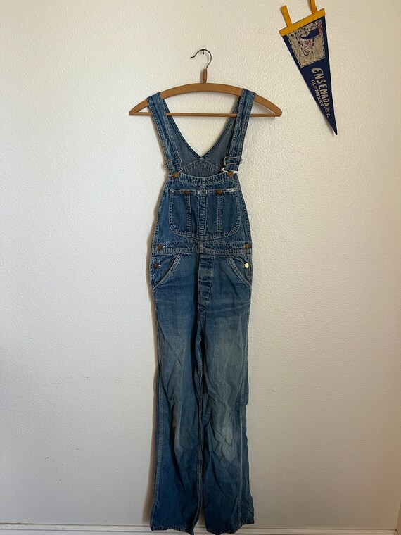 1960's Vintage Lee Jean Denim Bib Overalls - image 3