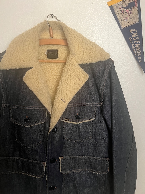 Vintage 60's Sears Roebucks Mens Denim Coat