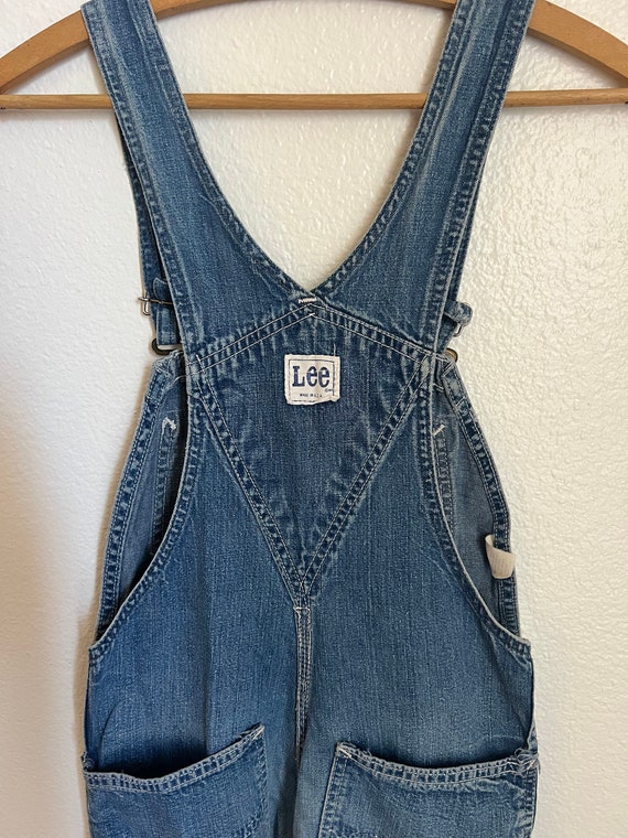 1960's Vintage Lee Jean Denim Bib Overalls - image 7