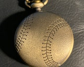 Baseball, Custom Fashion Pill Box Medicine Tablet Holder for Pocket or Purse, comes with necklace or belt clip chain