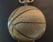 Basketball, Custom Fashion Pill Box Medicine Tablet Holder for Pocket or Purse, comes with necklace or belt clip chain