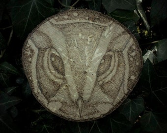 Screech Owl Woodburning