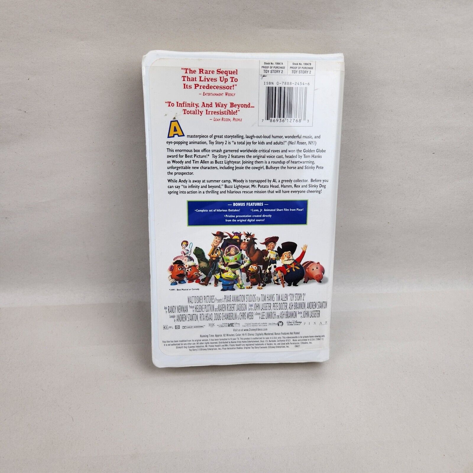 Toy Story 2 Vintage VHS Tape/disney Classics Etsy