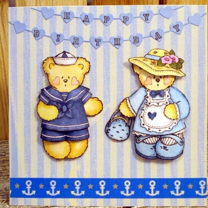Kinder Geburtstagskarte/Teddy Bär Karte/3D-Karte