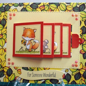 Tarjeta 3D flip over / tarjeta de cumpleaños para niños
