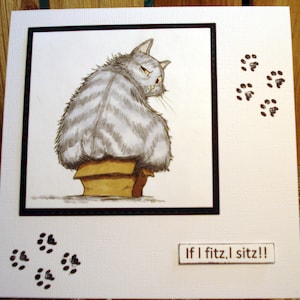 Karte für Crazy Cat Lady/Jede Gelegenheit card/Katzenliebhaber Karte