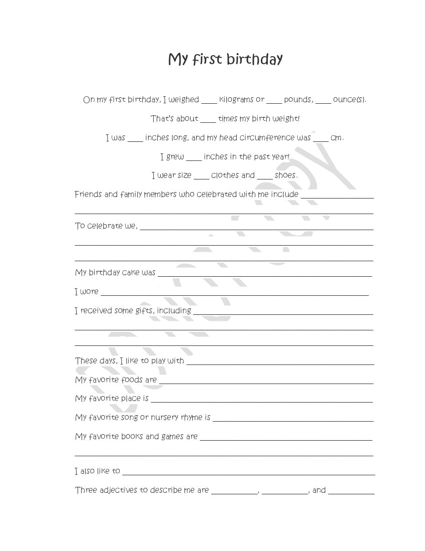 Printable Baby Book // INSTANT DOWNLOAD - Etsy