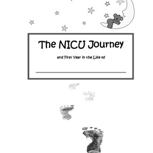 Libro para bebés imprimible y diario de la UCIN para bebés con defectos congénitos de nacimiento // DESCARGA INSTANTÁNEA