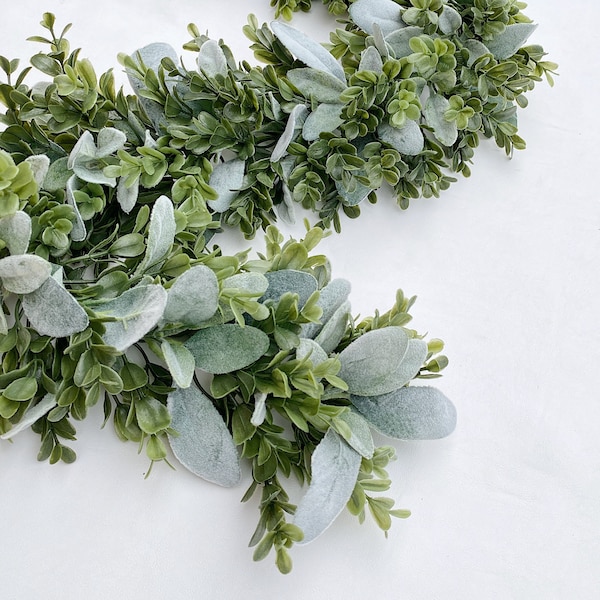 Greenery Garland, Christmas Greenery for Mantle Decor, Decorations For Mantle, Holiday Wedding Decor, Floral Garland, Foliage Backdrop