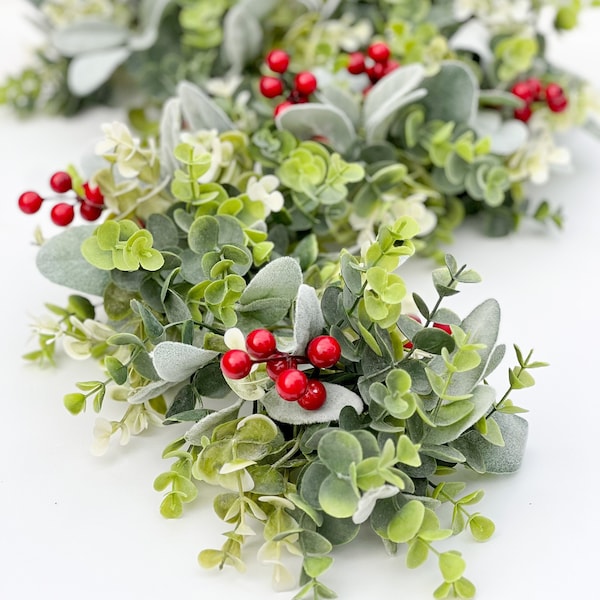 Christmas Holiday Table Garland｜Holiday Garland｜Decorative Garland｜Christmas Centerpiece For Table - Christmas Mantle - Christmas Table