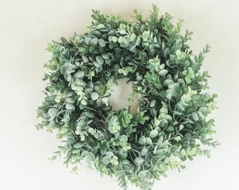 Eucalyptus Wreath, Shabby Chic Wreath, Boxwood Wreath, Front Door Wreath, Farmhouse Wall Decor, Best Selling Wreath, Farmhouse Wreath