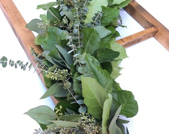 Fresh Salal Eucalyptus Garland, Wedding Centerpiece Garland, Fresh Eucalyptus Garland, Fresh Holiday Greenery Garland, Wedding Decor