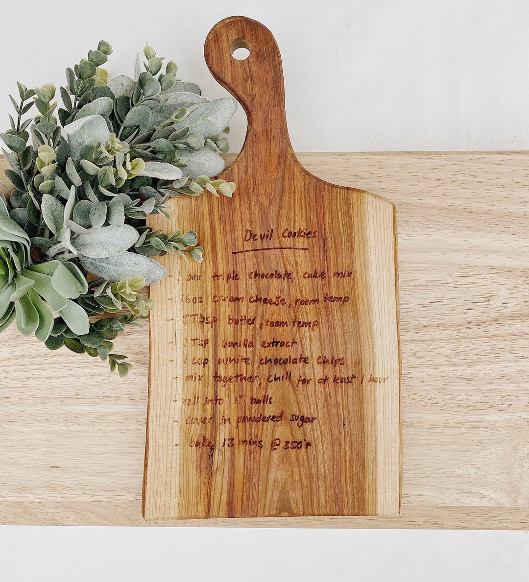 Cutting Board With Recipe, Recipe Engraved, Customized Cutting Board