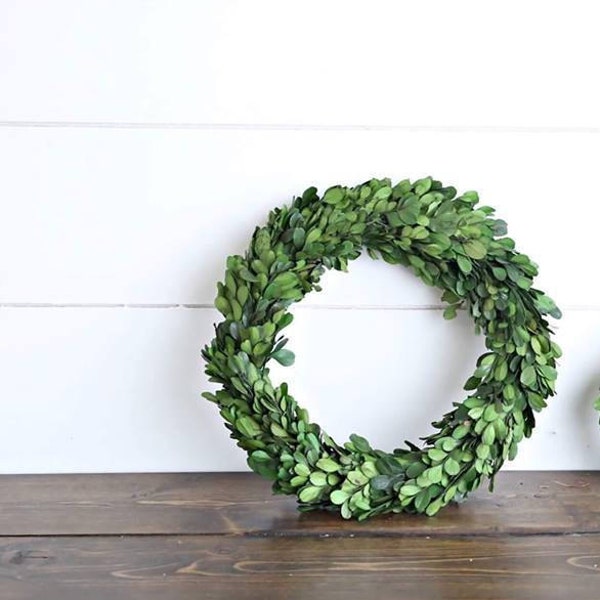 Preserved Boxwood / Boxwood Wreath / Boxwood / Preserved Wreath / All Year Round Everyday Wreath / Natural / Rustic / Farmhouse
