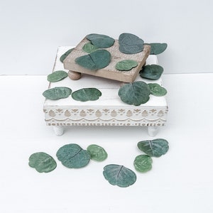 Artificial Eucalyptus Petals, Eucalyptus Confetti, Greenery Petal Decoration, Tiered Tray Decoration, DIY Greenery Leaves, Cake Greenery