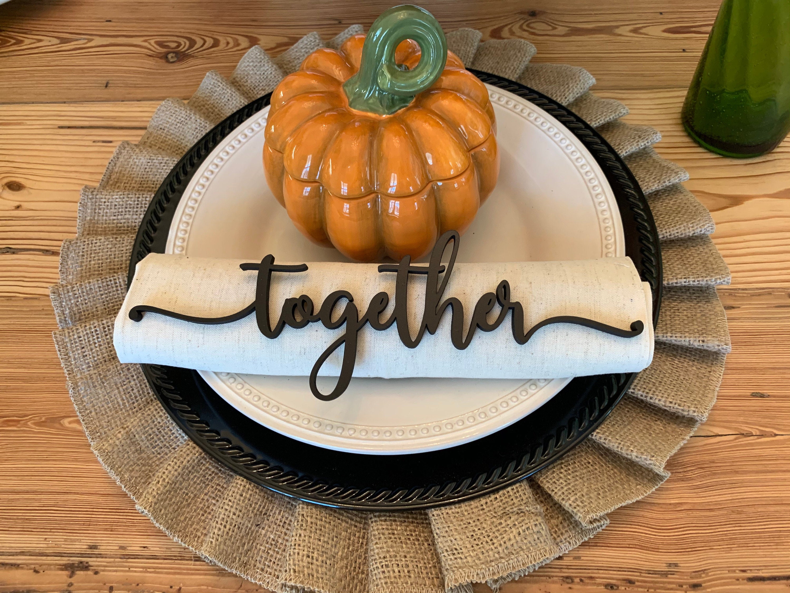 Custom Table Place Setting Words Wood Word Laser Cutouts | Etsy