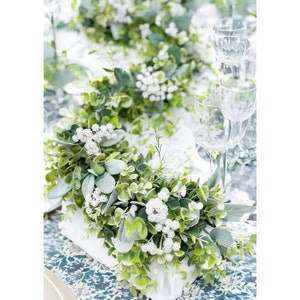 Babies Breath & Lambs Ear Garland: Faux Greenery Decor