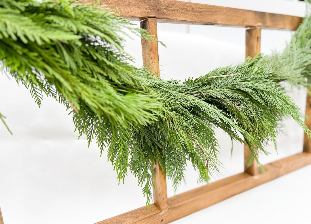 Real Christmas Garland Fresh Cut Greenery Garland Etsy