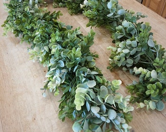 Eucalyptus Garland, Boxwood Garland, Flower Garland, Greenery Backdrop, Table Decorations, Table Centerpiece, Wedding Garland, Table Runner