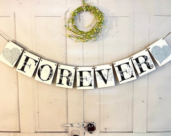 Forever Sign, Wedding Forever Banner, Bridal Shower Banner