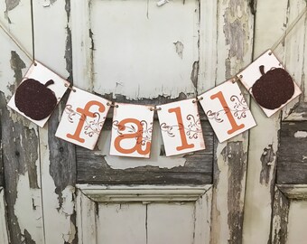 Rustic Fall Banner, Thanksgiving Banner, Fall Thanksgiving Sign, Autumn banner