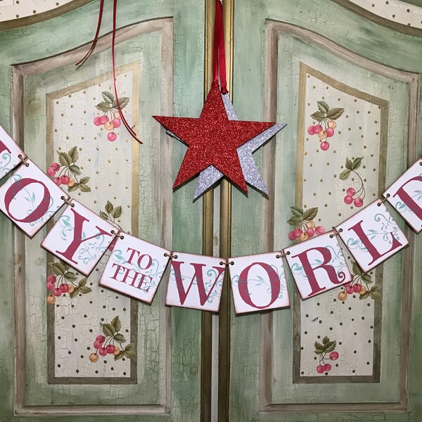 Joy to the World Banner - Etsy