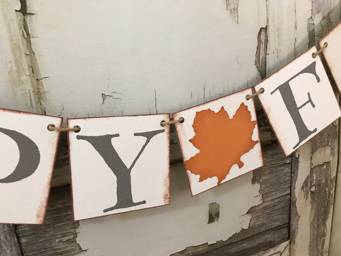 Happy Fall Banner Fall Decor Fall Banner Rustic Fall Sign - Etsy