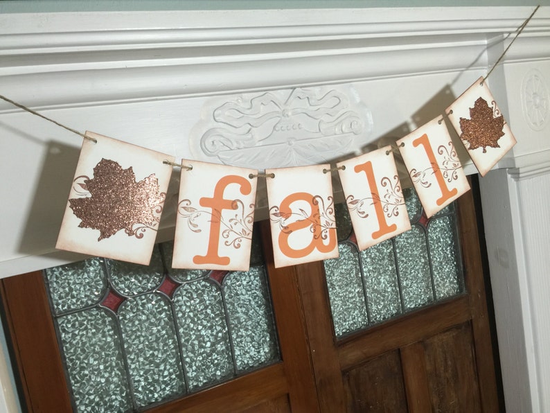 Fall Banner Thanksgiving Banner Rustic Fall Decoration - Etsy