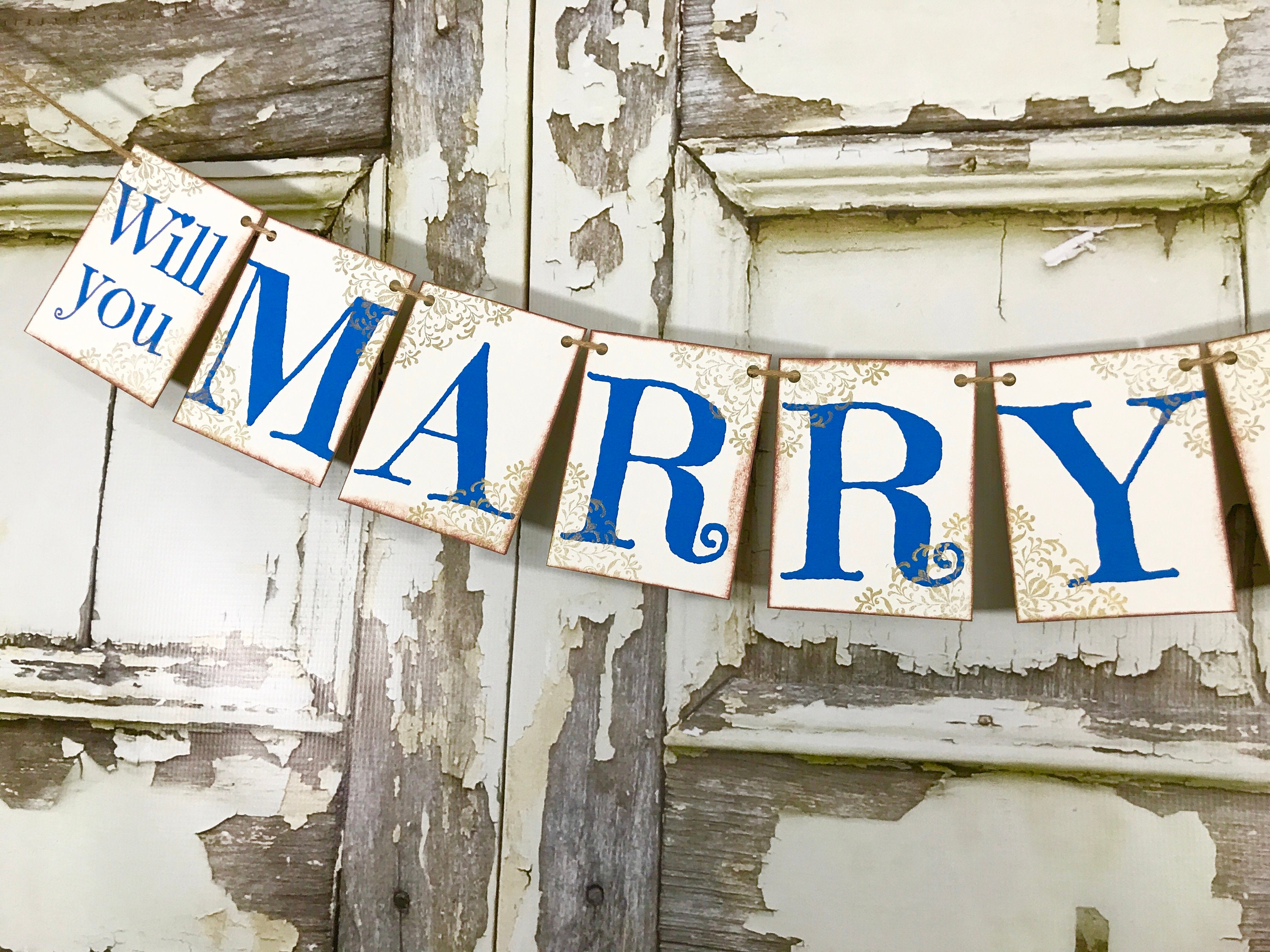 Will You Marry Me Banner | Etsy
