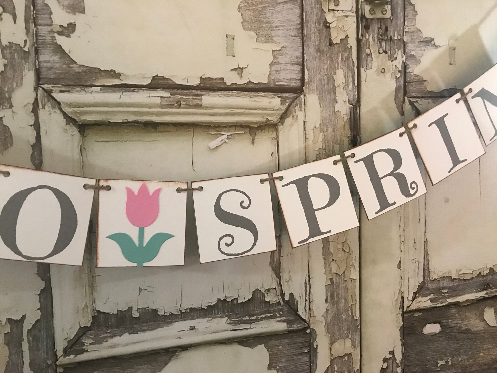 Spring Banner, Hello Spring Garland, Spring Decoration - Etsy
