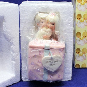 Trinket Box, Precious Moments &quot;Bless You Two&quot;, Enesco 1999, NOS