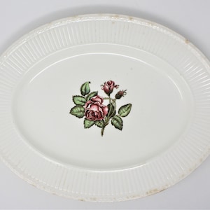 Serving Platter, &quot;Moss Rose&quot; T432, Wedgwood of Etruria & Barlaston, 16&quot;, England