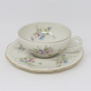 Taza de té y platillo, &quot;Annette&quot;, Theodore Haviland, Vintage