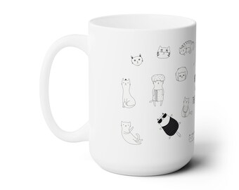 Cat Mug | Gift for Her | Gift for Him | Cat Lovers | Sarcastic Cat Mug | Home Is Where The Cat Is I TeeShirtDesignPlus