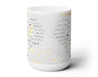 Love Mug | I Love You Multilingual, Romantic Gift,  Valentine's Day, Anniversary, Wedding, Long-Distance Relationships