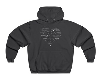 I LOVE YOU in Different Languages | Heart Design Unisex Valentine’s Tee, Elegant Eco-Friendly Multilingual Tee | TeeShirtDesignPlus