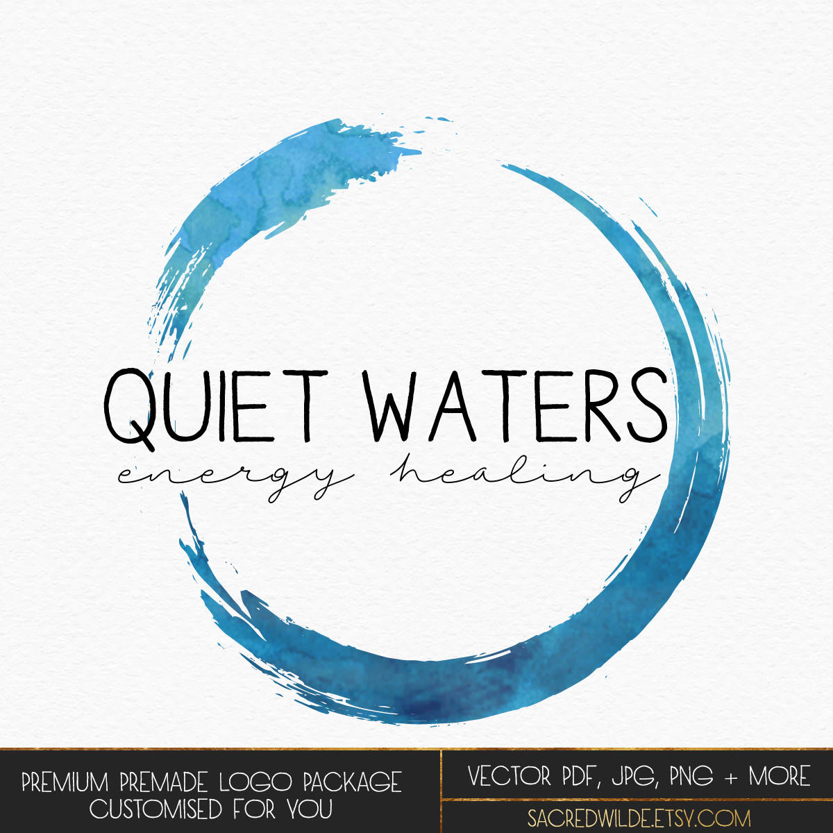 watercolour wave logo watercolor