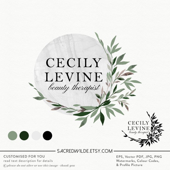 Olive Branch Branding Package Branding Kit Leaf Branding