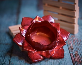 Tea Light Holder | Blood Moon | Decor | Candle Holder | Trinket Holder