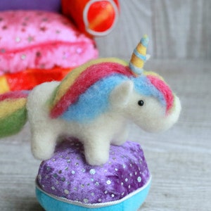 Pearl the Unicorn-needle Felting Kit Holiday Ornament/gift Detailed ...