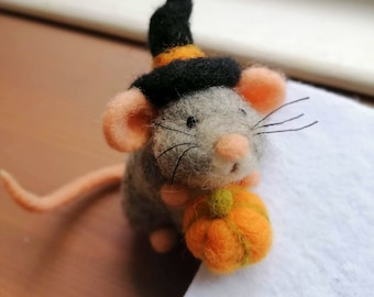 Easter's Needle Felting Mouse Kit: DIY Craft for Beginner, Detailed Photo Instruction & Video Tutorial