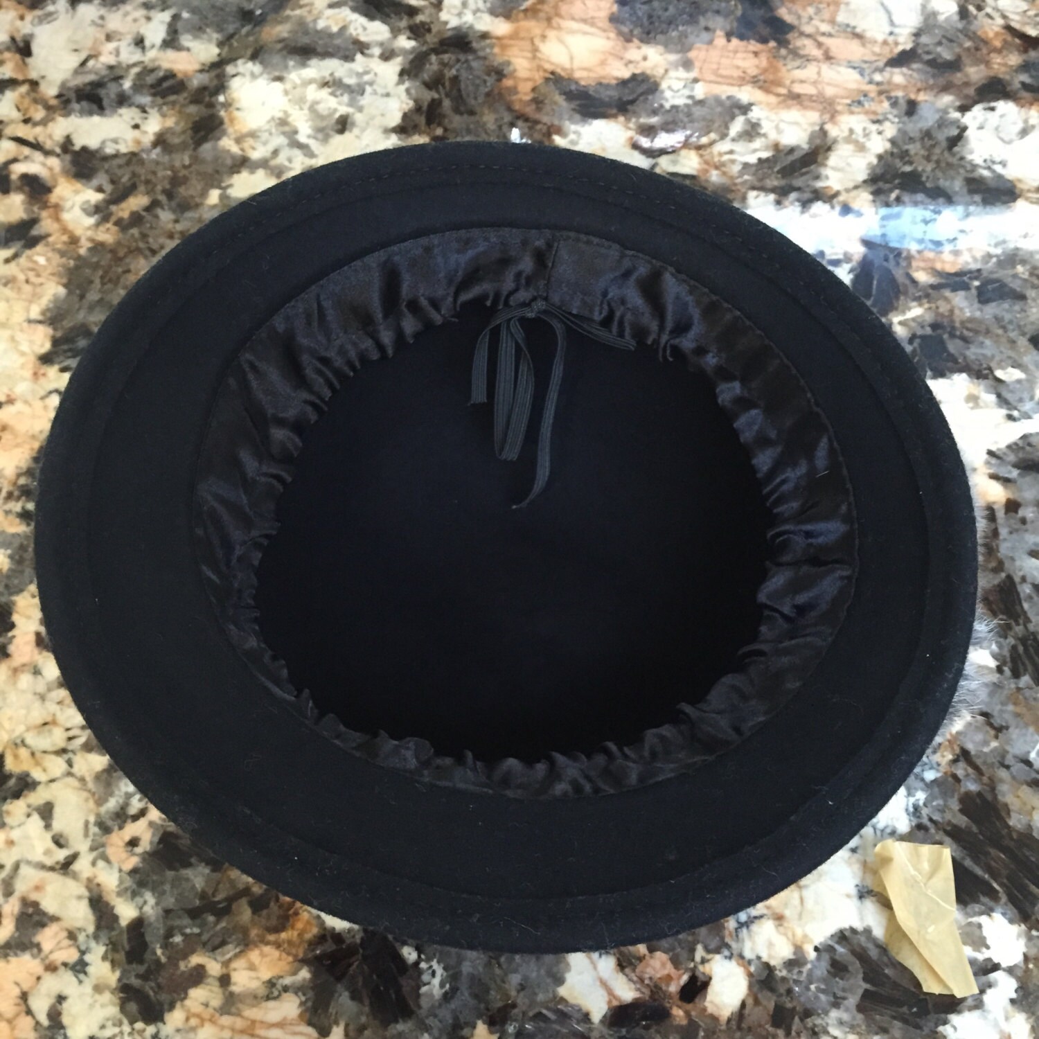 Brand new MB Rabbit Cloche black hat Cashmere Ribbon Cloche | Black, Reversible – Lan Jaenicke main image 4